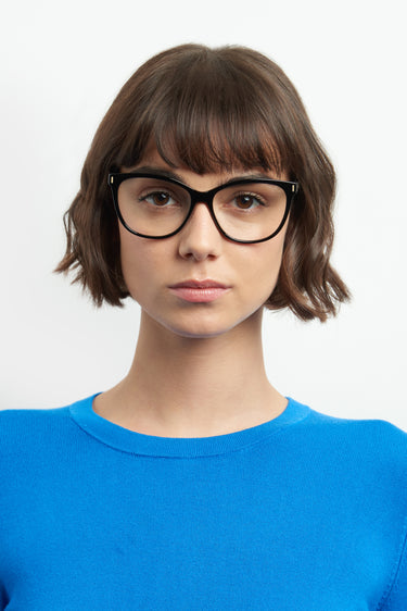 Premium Women Polaroid Eyeglasses: PLD D463 - Black - SpecSMART Eye Clinic (Front Face View)